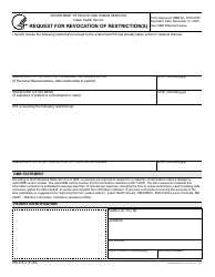Document preview: Form IHS-912-2 Request for Revocation of Restriction(S)