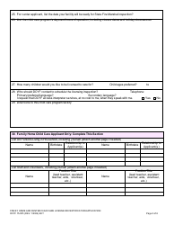 DCYF Form 15-955 Family Home and Centerchild Care License or Certification Application - Washington, Page 2