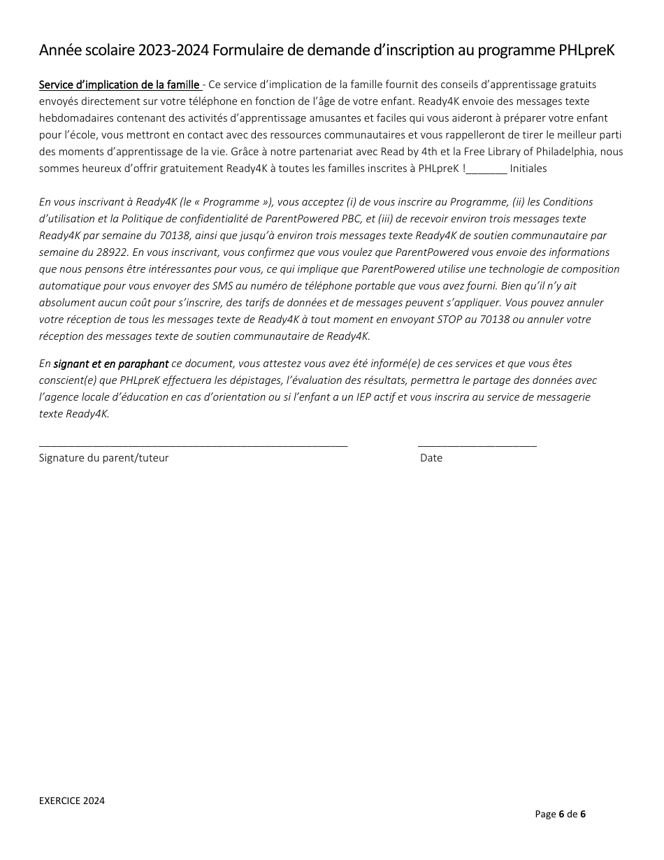 Phlprek Application - City of Philadelphia, Pennsylvania (French), Page 6