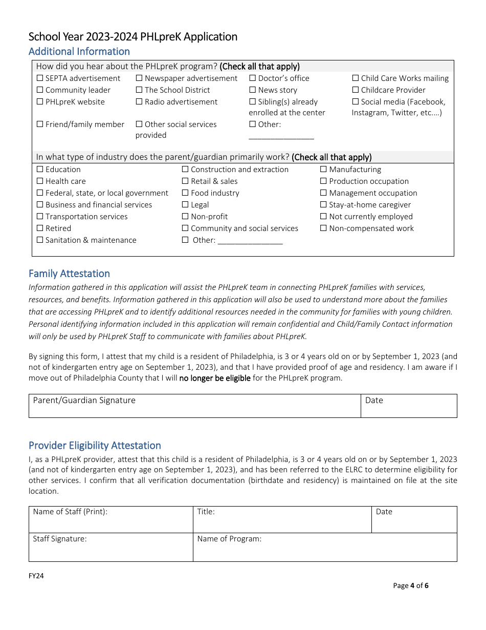 Phlprek Application - City of Philadelphia, Pennsylvania, Page 4