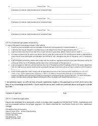 Bus Permit Application - City of Philadelphia, Pennsylvania, Page 2