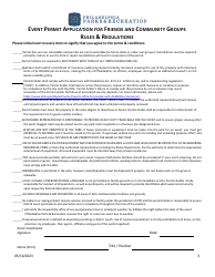 Event Permit Application for Friends and Community Groups - City of Philadelphia, Pennsylvania, Page 4