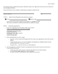 Media Permit Application - City of Philadelphia, Pennsylvania, Page 3