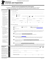 Document preview: Form L_047_F Rental License Supplemental Information - City of Philadelphia, Pennsylvania