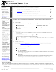 Form L_047_F Rental License Supplemental Information - City of Philadelphia, Pennsylvania, Page 2