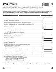 Schedule M1CWFC Minnesota Child and Working Family Credits - Minnesota