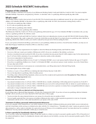 Schedule M1CWFC Minnesota Child and Working Family Credits - Minnesota, Page 2