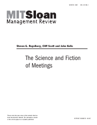 The Science and Fiction of Meetings - Steven G. Rogelberg, Cliff Scott and John Kello, Page 2