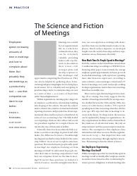 The Science and Fiction of Meetings - Steven G. Rogelberg, Cliff Scott and John Kello, Page 3