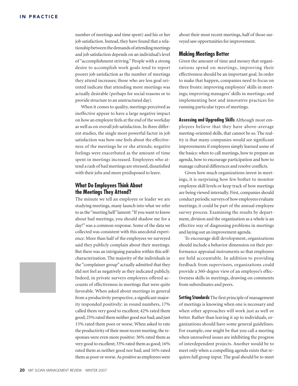 The Science and Fiction of Meetings - Steven G. Rogelberg, Cliff Scott and John Kello, Page 4