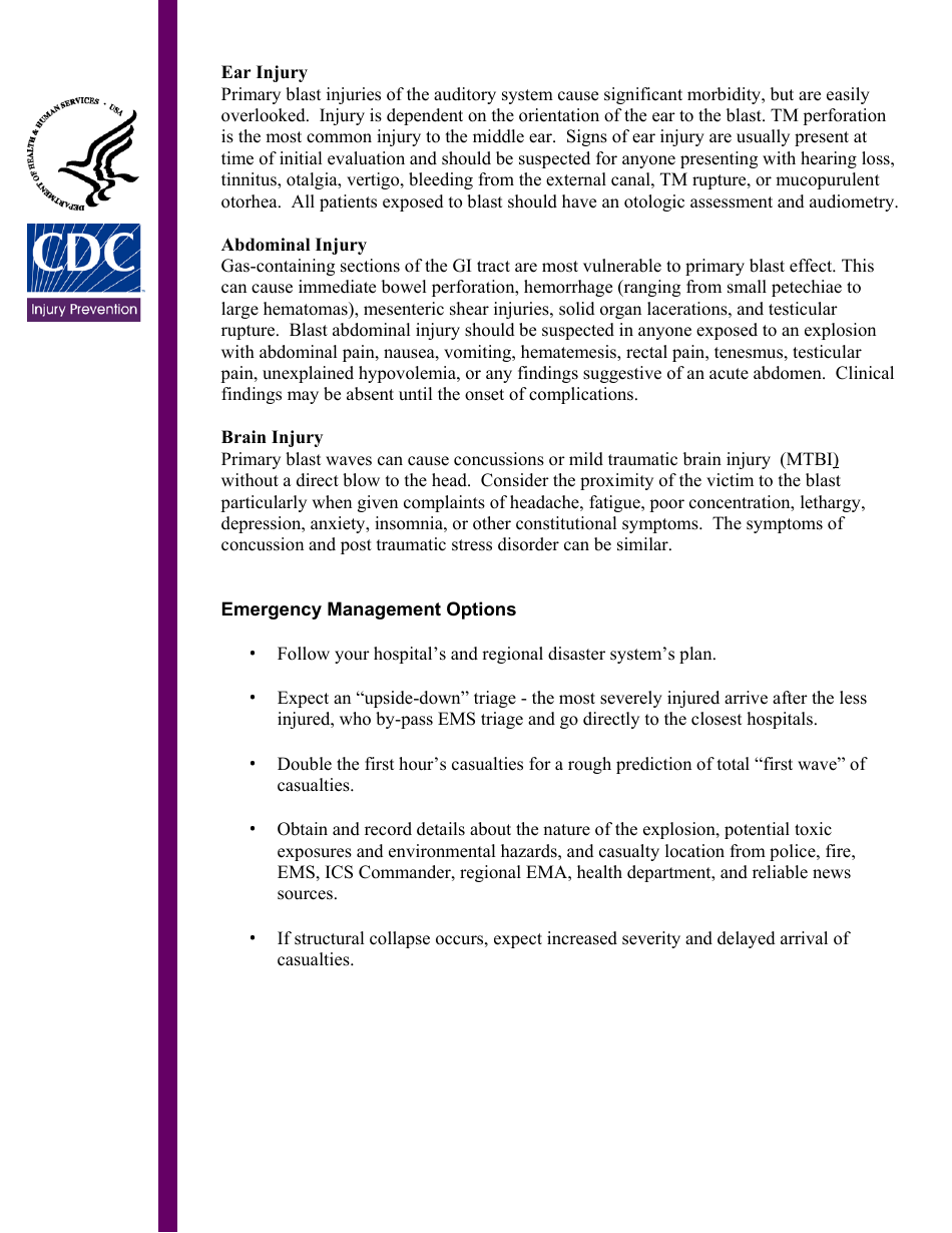 Explosions and Blast Injuries - a Primer for Clinicians, Page 5