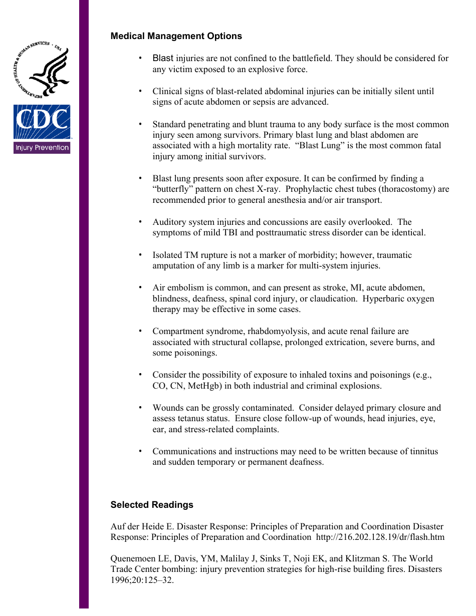 Explosions and Blast Injuries - a Primer for Clinicians, Page 6
