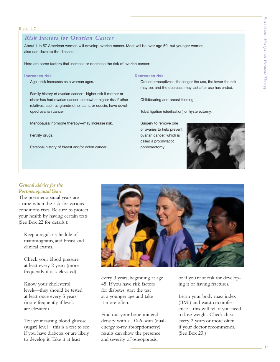 Facts About Menopausal Hormone Therapy, Page 17