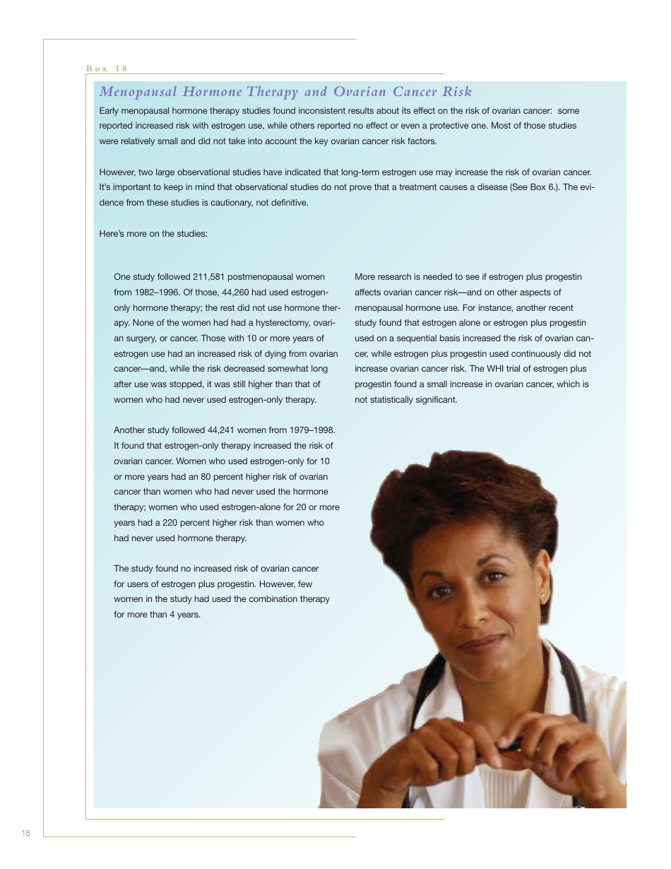 Facts About Menopausal Hormone Therapy, Page 18