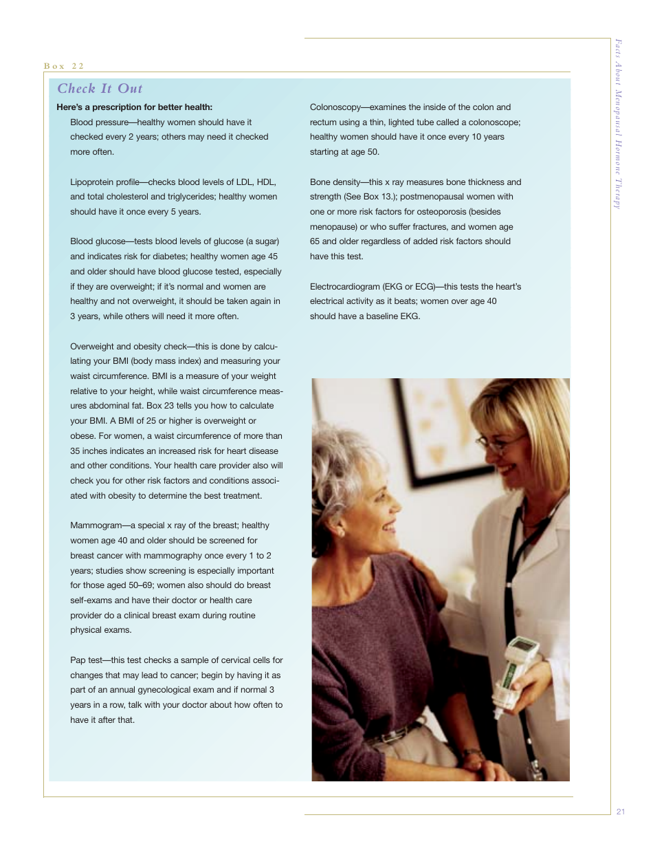 Facts About Menopausal Hormone Therapy, Page 21