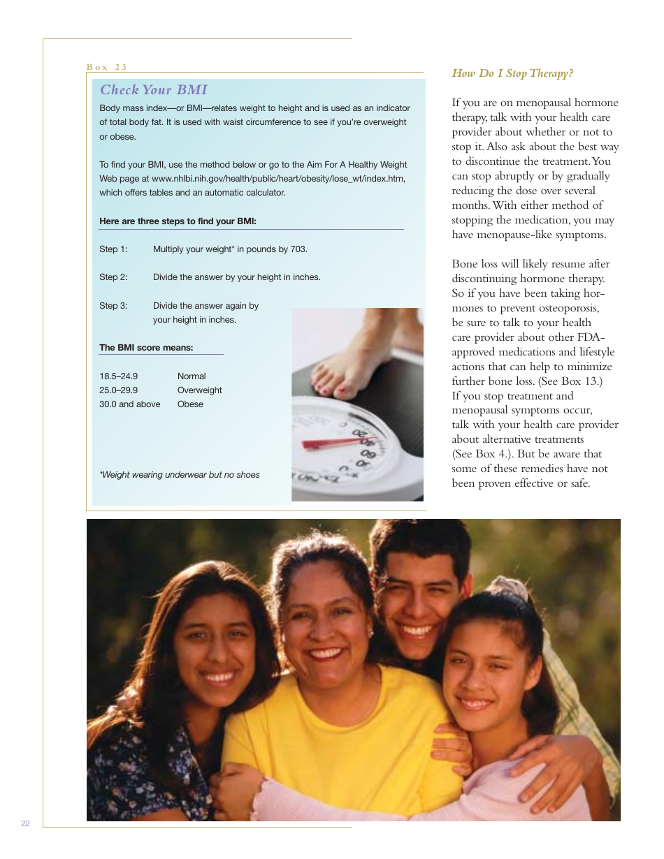 Facts About Menopausal Hormone Therapy, Page 22