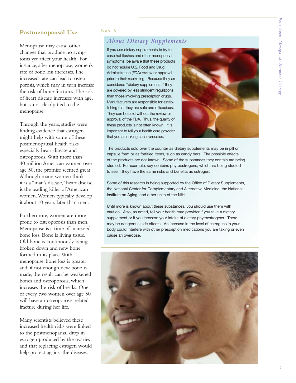 Facts About Menopausal Hormone Therapy, Page 5