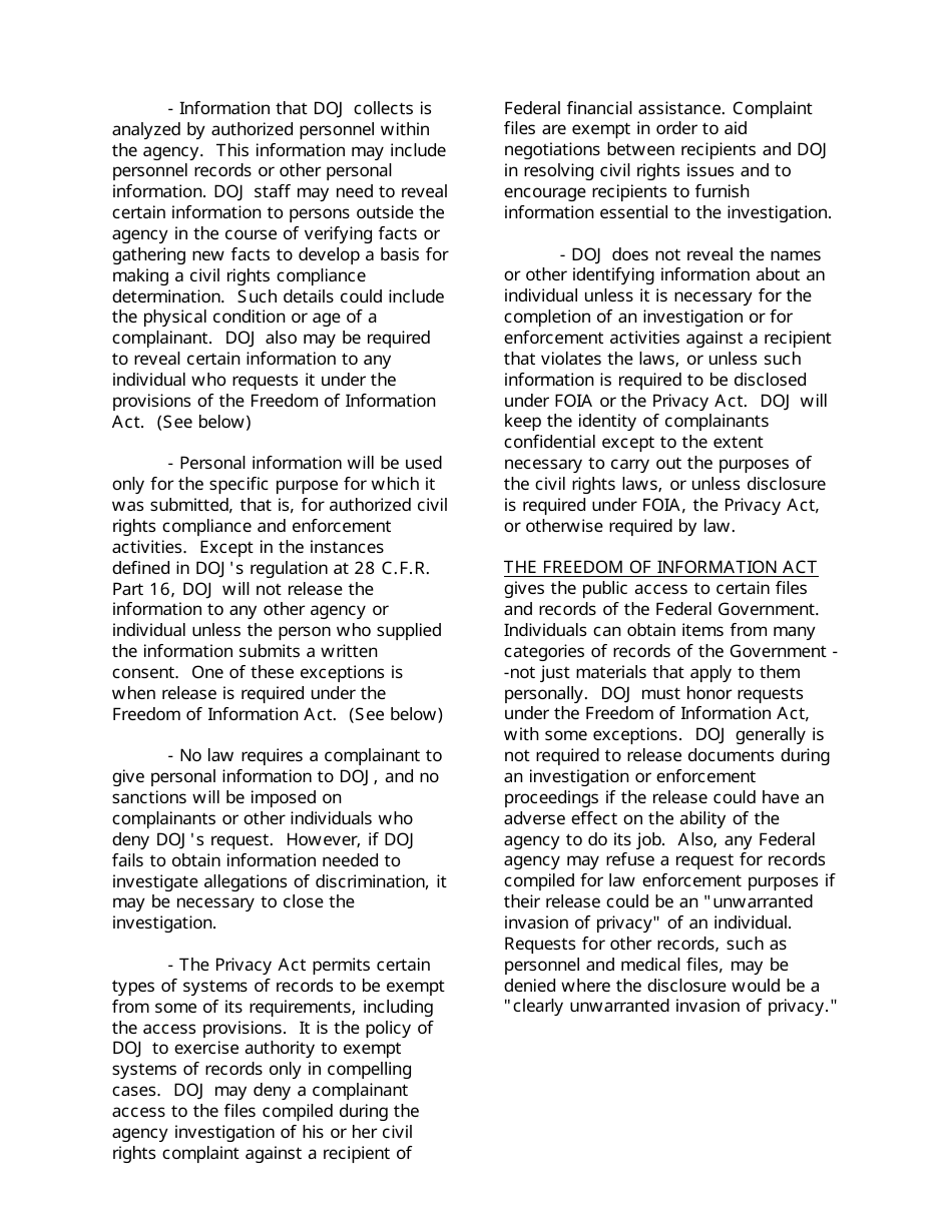 Complainant Consent / Identity Release Form, Page 3