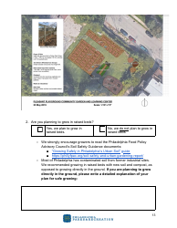 Community Agriculture Project Application - City of Philadelphia, Pennsylvania, Page 13