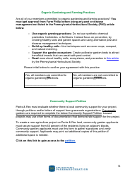 Community Agriculture Project Application - City of Philadelphia, Pennsylvania, Page 14