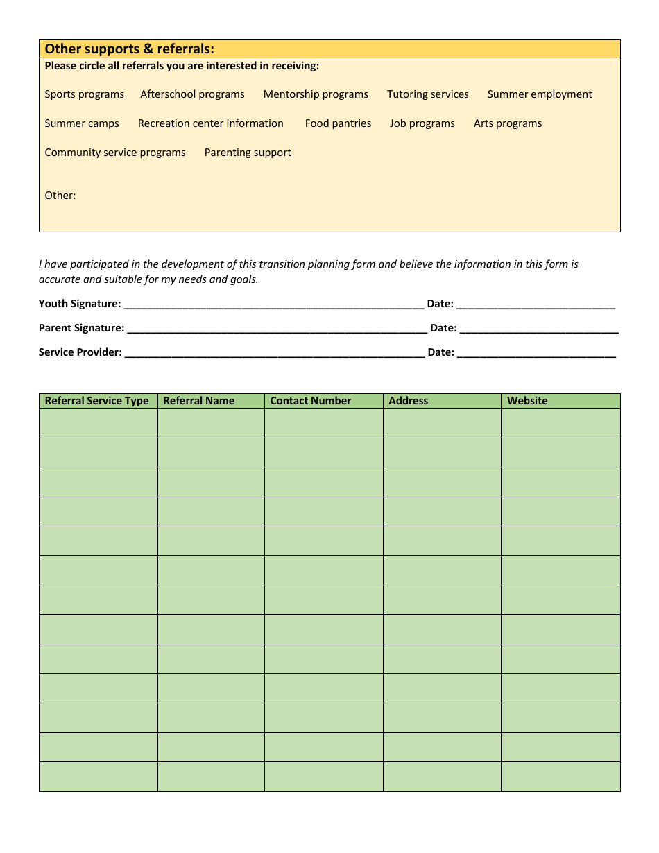 Youth Discharge and Aftercare Form - City of Philadelphia, Pennsylvania, Page 4