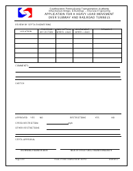 Application for a Heavy Load Movement Over Subway and Railroad Tunnels - Southeastern Pennsylvania Transportation Authority - City of Philadelphia, Pennsylvania, Page 2