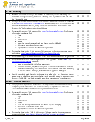 Form P_032_CHK Backflow Prevention Assembly Permit Checklist - City of Philadelphia, Pennsylvania, Page 2