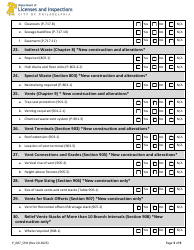 Form P_007_CHK 2018 Plumbing Code Plan Review Checklist - City of Philadelphia, Pennsylvania, Page 5