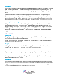 Inventory, Tracking, and Labeling of Equipment and Supplies for 21st Cclc Programs - North Dakota, Page 2