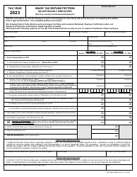 Document preview: Wage Tax Refund Petition - Salary/Hourly Employees - City of Philadelphia, Pennsylvania, 2023