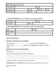 Encroachment Agreement Assignment and Amendment Application Form - City of Fort Worth, Texas, Page 3