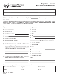 Document preview: Form C-9-A (BWC-1112) Request for Additional Medical Documentation for C-9 - Ohio