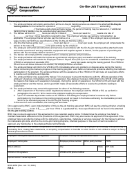 Document preview: Form RH-6 (BWC-2956) On-The-Job Training Agreement - Ohio