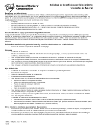 Formulario C-5 (BWC-1108) Solicitud De Beneficios Por Fallecimiento Y/O Gastos De Funeral - Ohio (Spanish), Page 2