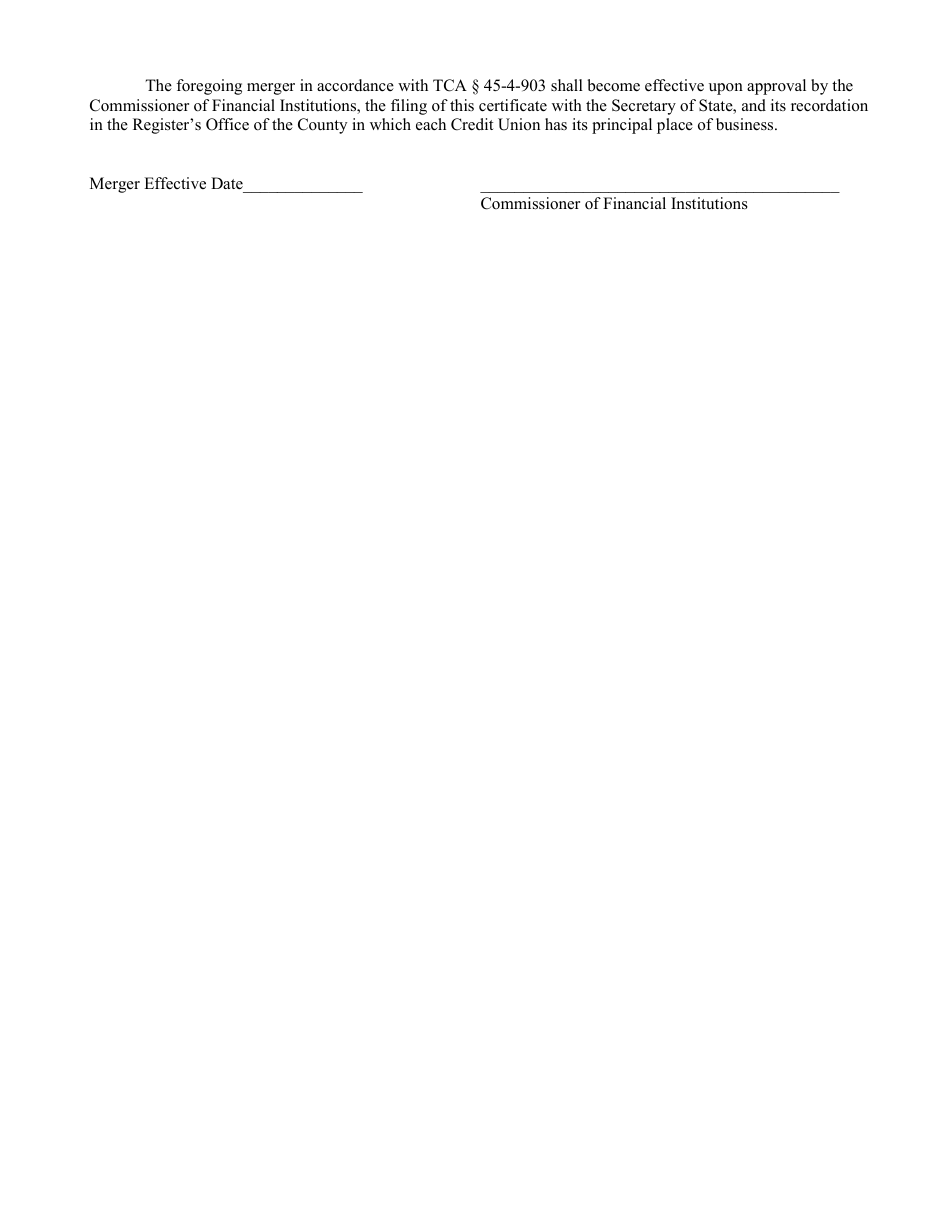 Certificate of Merger - Tennessee, Page 5
