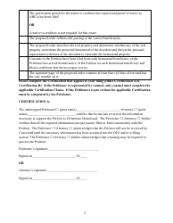 Checklist for Petition to Determine Homestead - Clay County, Florida, Page 2