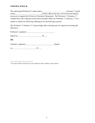 Checklist for Petition to Determine Homestead - Clay County, Florida, Page 3