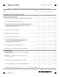 Form OR-40 (150-101-040) Oregon Individual Income Tax Return for Full-Year Residents - Oregon, Page 5