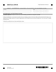 Form OR-40 (150-101-040) Oregon Individual Income Tax Return for Full-Year Residents - Oregon, Page 8
