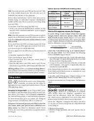 Instructions for Form OR-40, 150-101-040 Oregon Individual Income Tax Return for Full-Year Residents - Oregon, Page 10