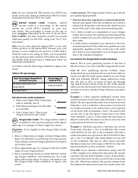 Instructions for Form OR-40, 150-101-040 Oregon Individual Income Tax Return for Full-Year Residents - Oregon, Page 18