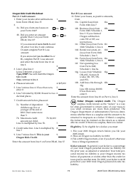 Instructions for Form OR-40, 150-101-040 Oregon Individual Income Tax Return for Full-Year Residents - Oregon, Page 19