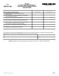 Form OR-511-IN (150-105-051) Oregon in-State Cigarette Distributor Quarterly Reconciliation Report - Oregon, Page 2