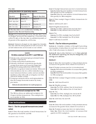 Instructions for Form OR-E911-988, 150-603-001 Oregon E911/988 Quarterly Tax Return - Oregon, Page 2