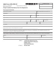 Document preview: Form OR-LTRC-R (150-608-008) Oregon Loaded Tank Railroad Car Fee Registration - Oregon, 2024