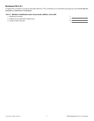 Instructions for Form 150-107-113 Schedule OR-21-K-1 Distributive Share of Proceeds, Addition, and Credit for Members of Pass-Through Entities Paying Elective Tax - Oregon, Page 3