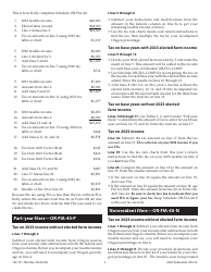 Form OR-FIA (150-101-180) Oregon Farm Income Averaging Instructions for Schedules or-Fia-40, or-Fia-40-n, or-Fia-40-p, and or-Fia-Comp - Oregon, Page 4