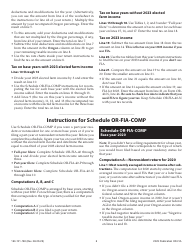 Form OR-FIA (150-101-180) Oregon Farm Income Averaging Instructions for Schedules or-Fia-40, or-Fia-40-n, or-Fia-40-p, and or-Fia-Comp - Oregon, Page 5