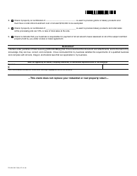 Form 150-303-085-1 Food Processor Exemption Claim - Oregon, Page 2