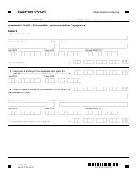 Form OR-CAT (150-106-003) Oregon Corporate Activity Tax Return - Oregon, Page 6